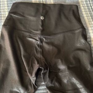 Shiny black Lululemon Align leggings, size 4, 25’ - brand new/no tags